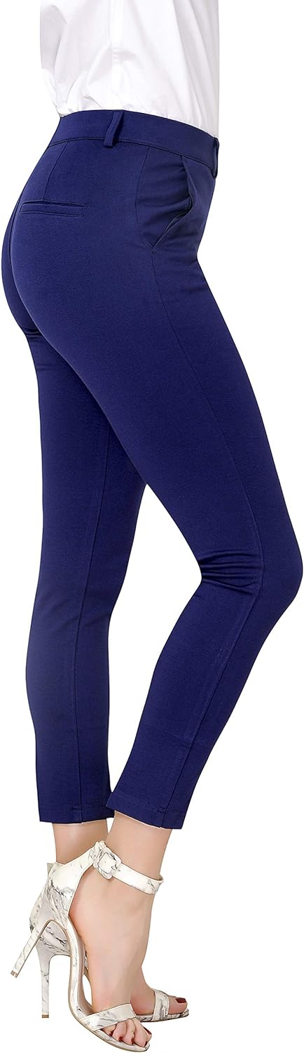 Marycrafts Women's Pull On Stretch Yoga Dress Business Work Pants